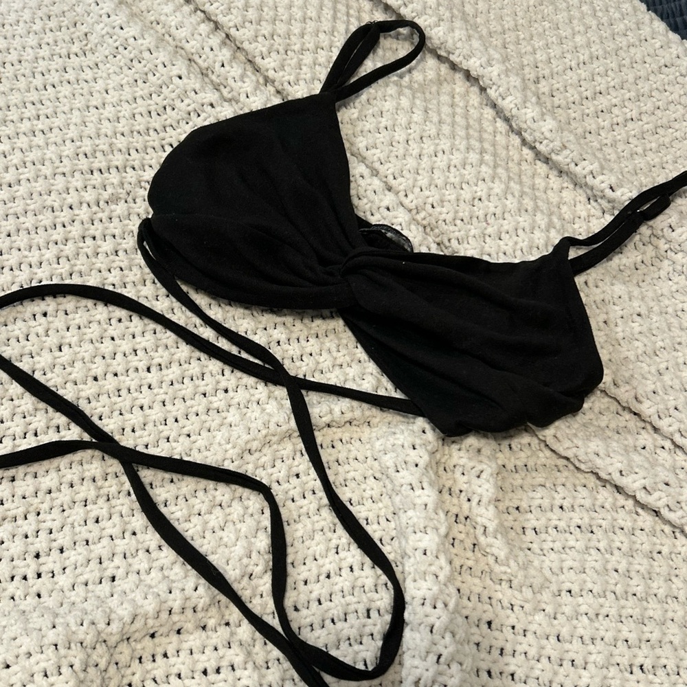 Papermoon Black Crop Top